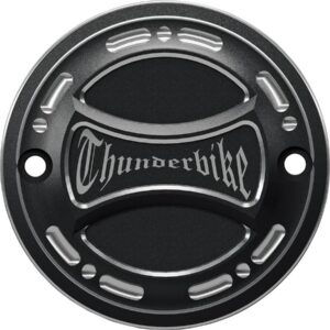 Torque Point Cover With Thunderbike Logo, 2-hole Bi-Color Anodized