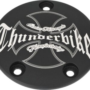 Thunderbike Point Cover 3-hole, with Thunderbike Logo Black