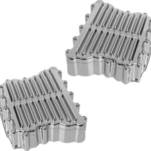 Ribbed Rocker Covers Chrome