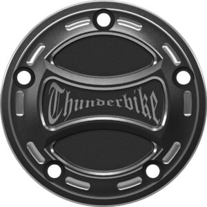 Torque Point Cover With Thunderbike Logo, 5-hole Bi-Color Anodized