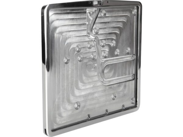 Inside License Plate Base Plate Austrian Size 200x170mm Aluminium Polished