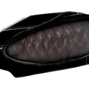 Inside Plate Oval Mini LED Taillight without Mounting Bracket Black LED