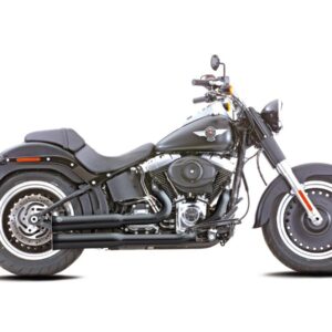 Double Groove 2 in 2 Exhaust System Black Satin