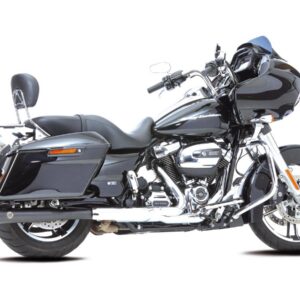 Double Groove Slip-On Mufflers Black Satin