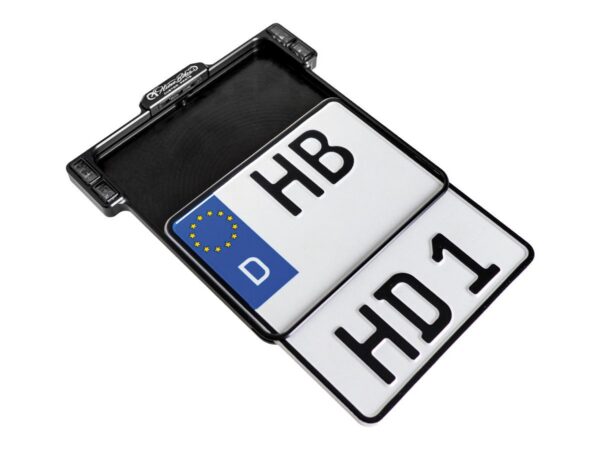 ALL-INN 2.0 License Plate Base Plate Turn Signal/Brake Light/Taillight and License Plate Light, German Size 200x180mm Black Anodized — изображение 6