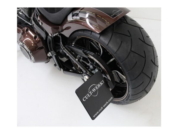Sidemount License Plate Bracket Kit Germany 180 x 200 mm Black Powder Coated — изображение 2