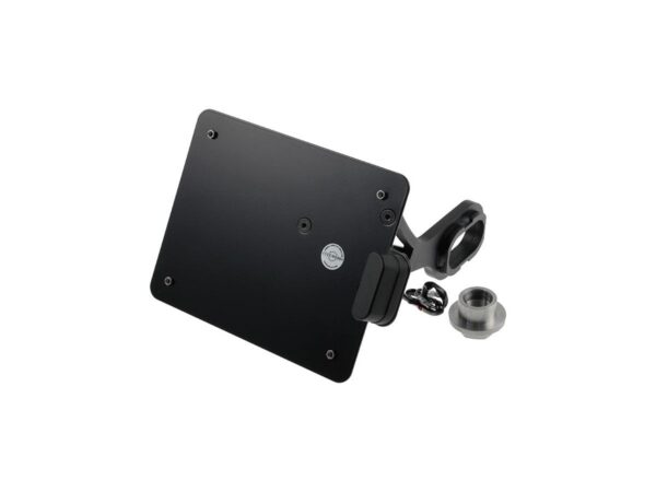 Sidemount License Plate Bracket Kit Austria 210 x 170 mm Black Powder Coated