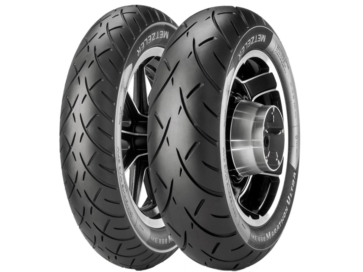 ME 888 Marathon Ultra Tire 130/90 B-16 73H TL Reinforced Black Wall