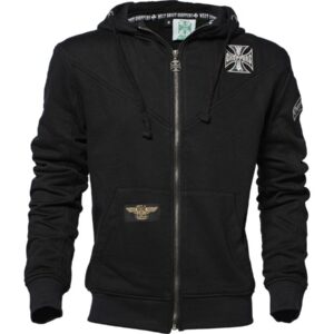 Cross Panel Zip Hoodie