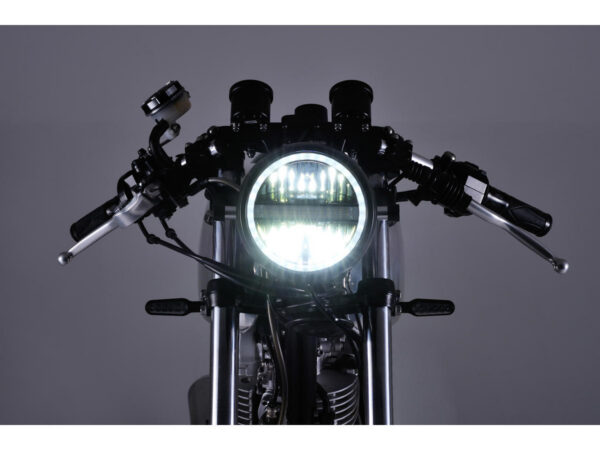 Neo Vintage 5 3/4" Headlight Matte Black Powder Coated Reflector LED — изображение 3