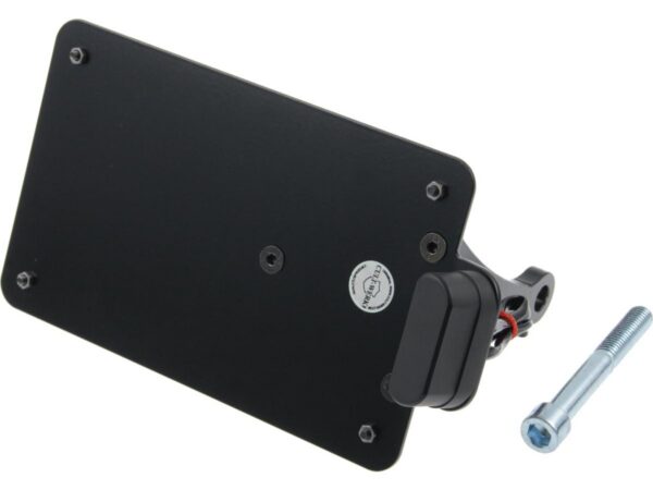 Sidemount License Plate Bracket Kit France 210 x 130 mm Black Powder Coated
