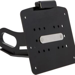 Long License Plate Side Mount Kit for Softail M8 Long, Swiss specification Gloss Black