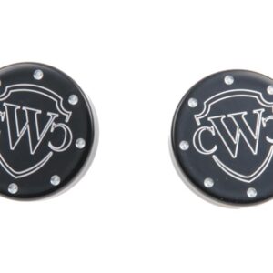 Front Axle Cover With Cult Werk logo Black Gloss Powder Coated