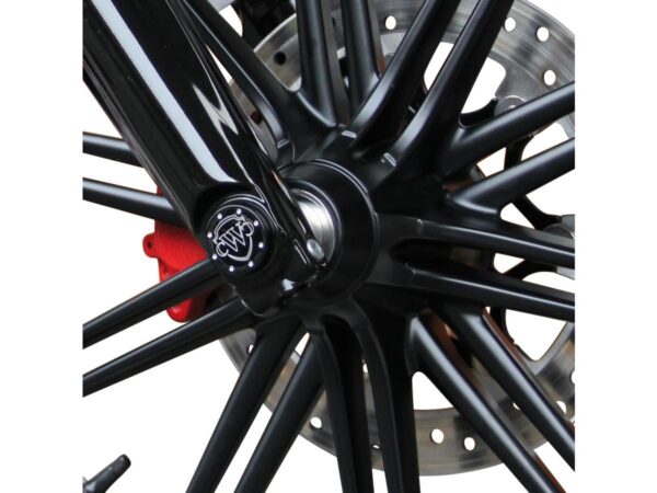 Front Axle Cover With Cult Werk logo Black Gloss Powder Coated — изображение 3