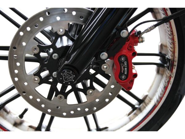 Front Axle Cover With Cult Werk logo Black Gloss Powder Coated — изображение 4