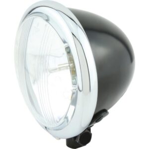 Bates Style 4 1/2" Headlight Black Powder Coated Bilux
