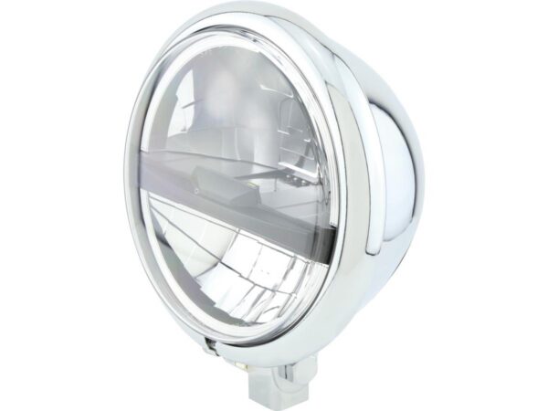 Bates Style Type 5 5 3/4" Headlight Chrome LED