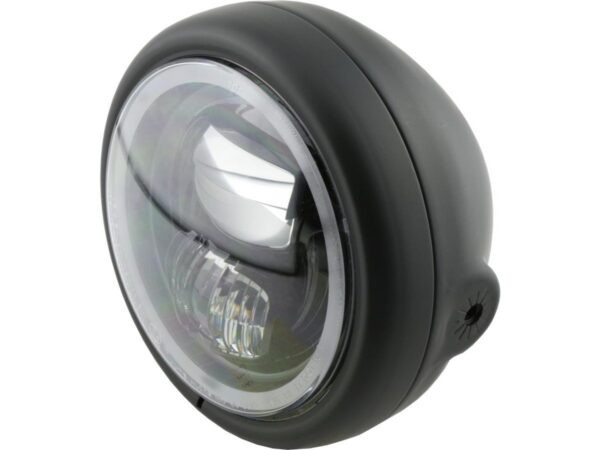 Pecos Type 7 5 3/4" Headlight Black Powder Coated LED