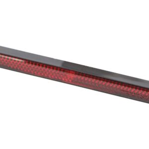 Slim Rectangular Self-Adhesive Reflector With self-adhesive tape, Dimensions: Width: 132 mm, Height: 13 mm, Depth: 9 mm, Reflector surface: Width: 129 mm, Height: 10 mm Red