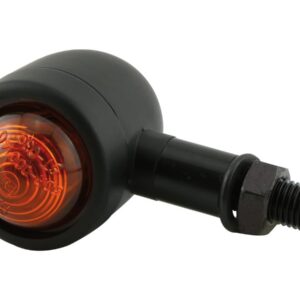 Old School Type 1 Turn Signal Black Amber Halogen