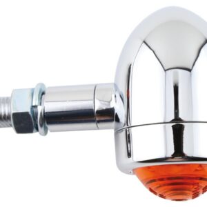 Old School Type 1 Turn Signal Chrome Amber Halogen