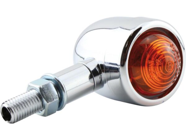 Old School Type 1 Turn Signal Chrome Amber Halogen — изображение 3