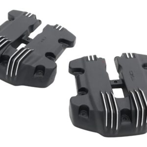 Ribbed Rocker Box Cover Black Cut