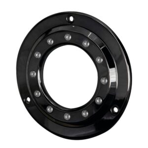 Porthole Derby Cover 3-hole Gloss Black