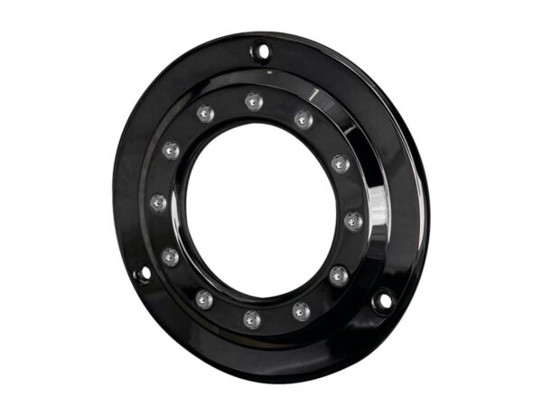 Porthole Derby Cover 3-hole Gloss Black