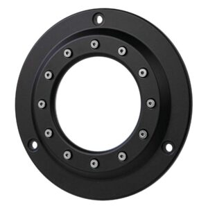Porthole Derby Cover 3-hole Black Satin