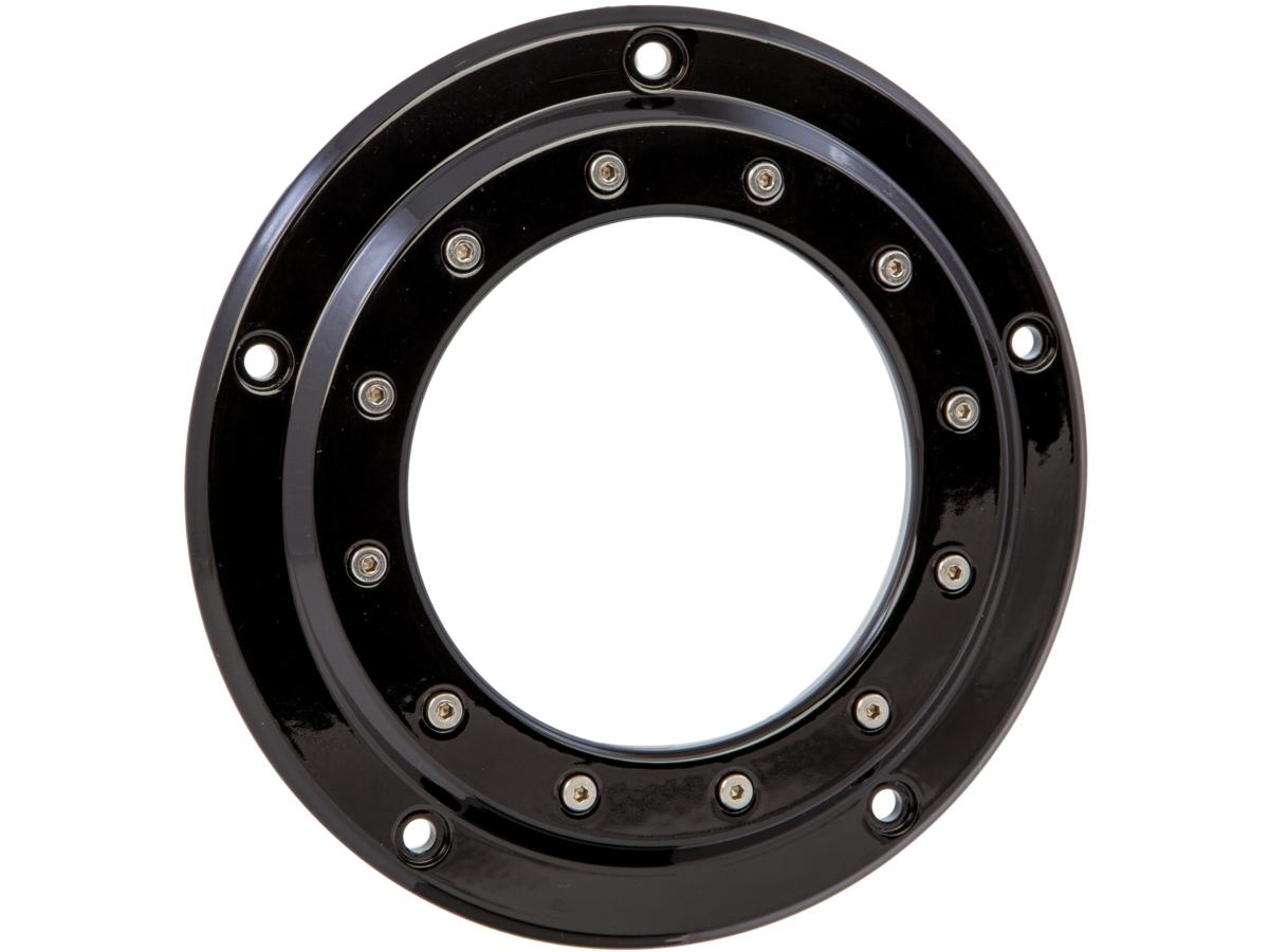 Porthole Derby Cover 5-hole Gloss Black