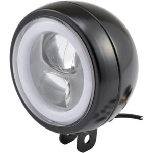 Capsule 120 4 1/2" Headlight Black Powder Coated Projector LED