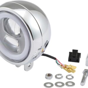 Capsule 120 4 1/2" Headlight Chrome LED