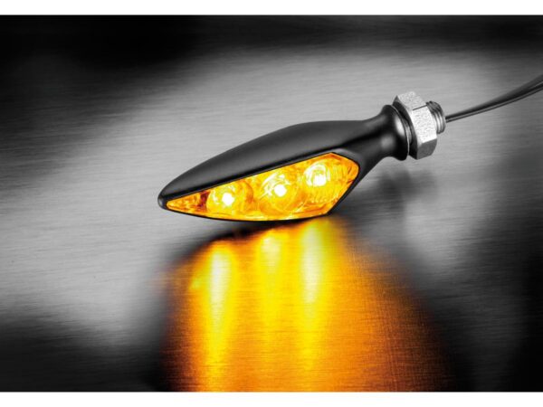 Rhombus S Dark LED Turn Signal Front Right/Rear Left Black Tinted LED — изображение 2