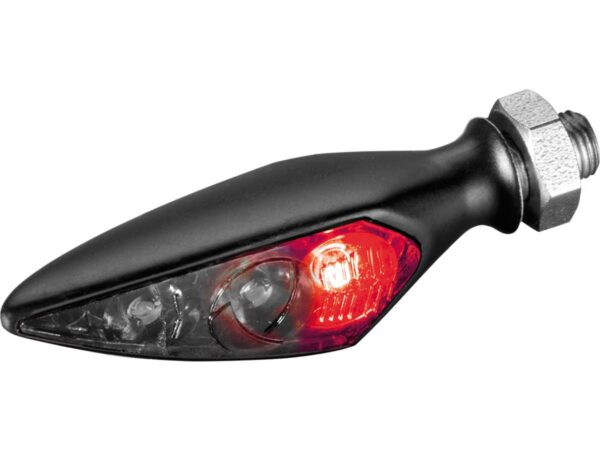 Rhombus S Dark LED Turn Signal/Taillight/Brake Light Rear Right Black Smoke LED