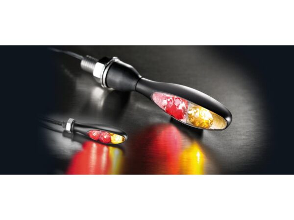 micro S DF Dark LED Turn Signal/Brake Light/Taillight Black Smoke LED — изображение 3