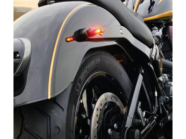 Winglet Micro LED Turn Signals Black Anodized Smoke LED — изображение 2