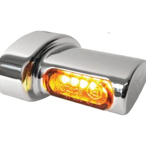 Winglet Micro LED Turn Signals Chrome Smoke LED