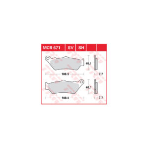 Organic Replacement Brake Pads Organic Front