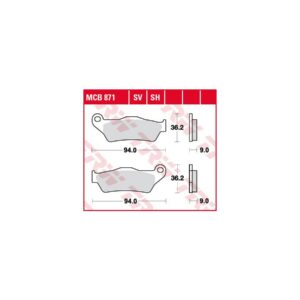 Organic Replacement Brake Pads Organic Front