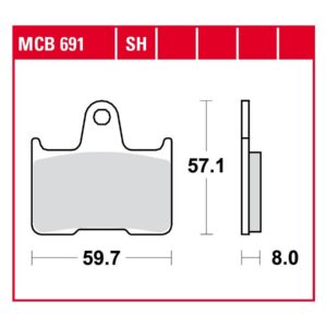 Sinter Street Replacement Brake Pads Sinter Rear