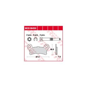 Sinter Street Replacement Brake Pads Sinter Rear