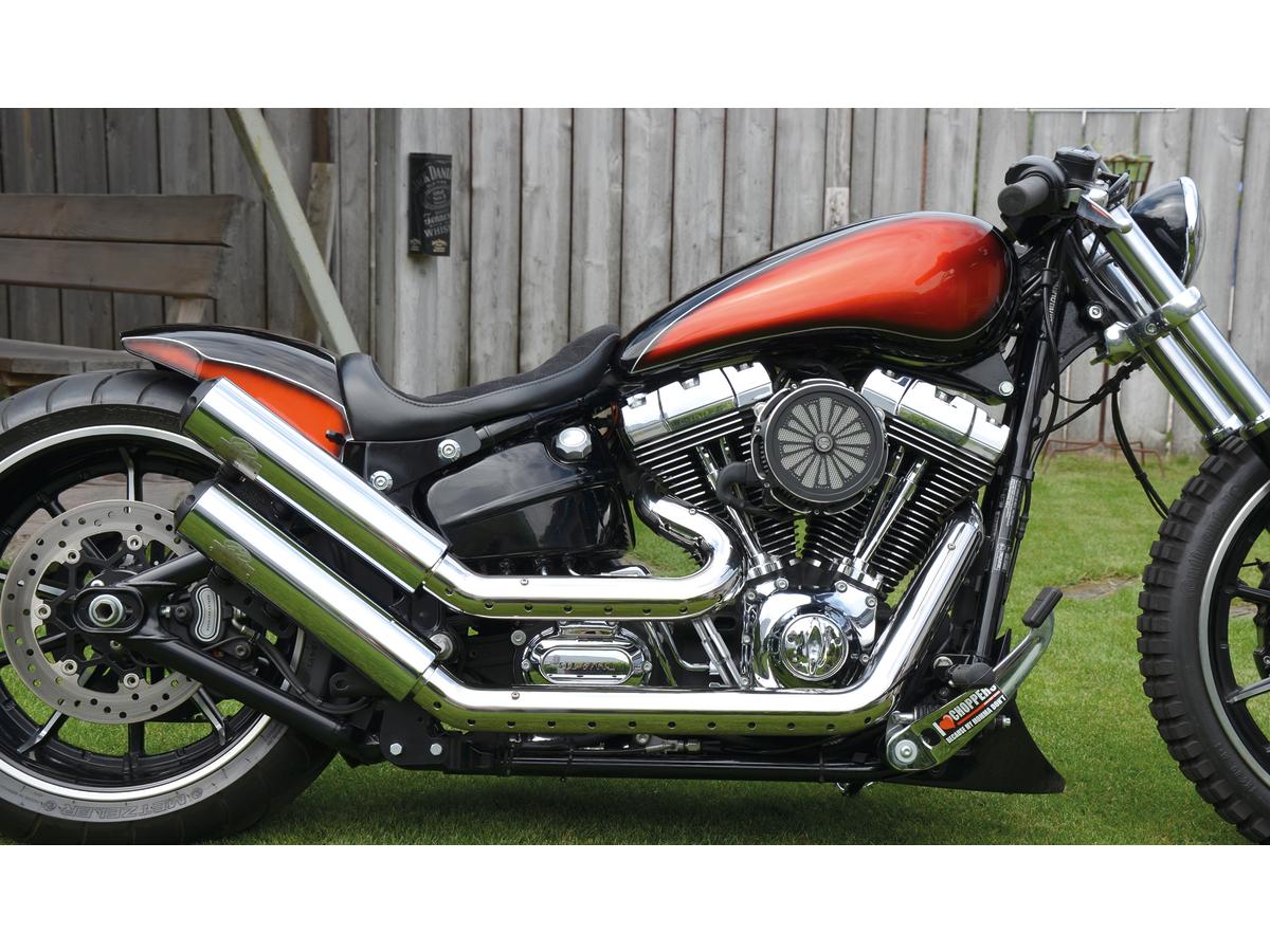 Upswept 2-2 Headers Heatshield chrome hole Chrome