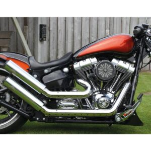 Upswept 2-2 Headers Heatshield black hole Black