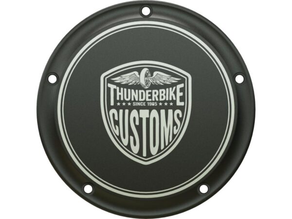 New Custom Clutch Cover 5-hole Black Anodized