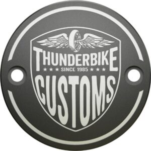 New Custom Point Cover 2-hole, with Thunderbike-Logo Bi-Color Anodized