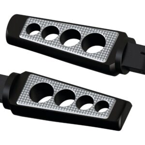 Drilled Rider Footpegs Contrast Cut