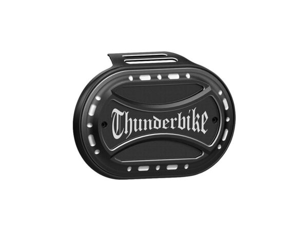 Torque with Thunderbike Logo Oval Airbox Air Cleaner Cover Bi-Color Anodized