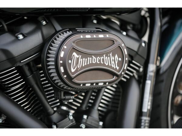 Torque with Thunderbike Logo Oval Airbox Air Cleaner Cover Bi-Color Anodized — изображение 3