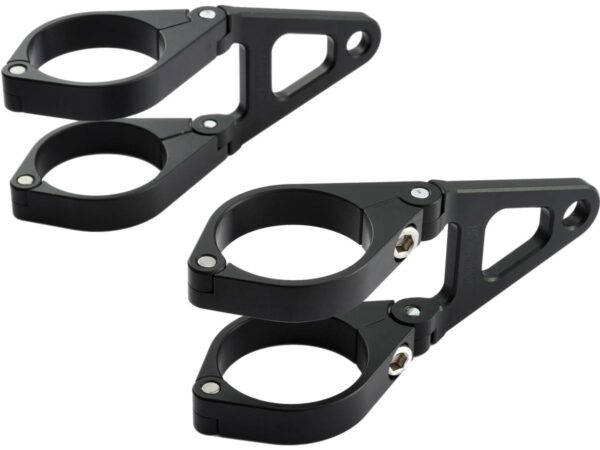 CNC Type Headlight Bracket Short version Black